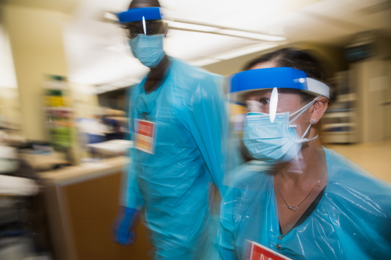 hospital workers during pandemic