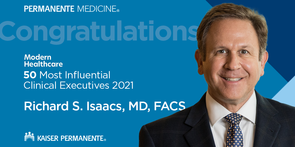 Richard S Isaacs Md Facs Again Named Among Modern Healthcares 50 Most Influential Clinical 1084