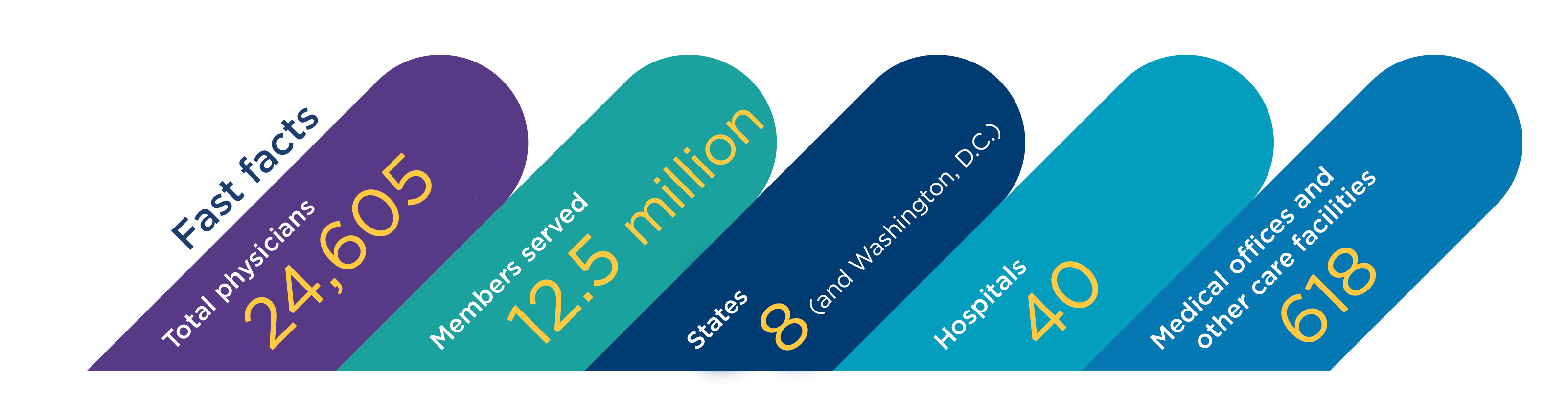 Table with figures demonstrating Permanente Medicine’s footprint