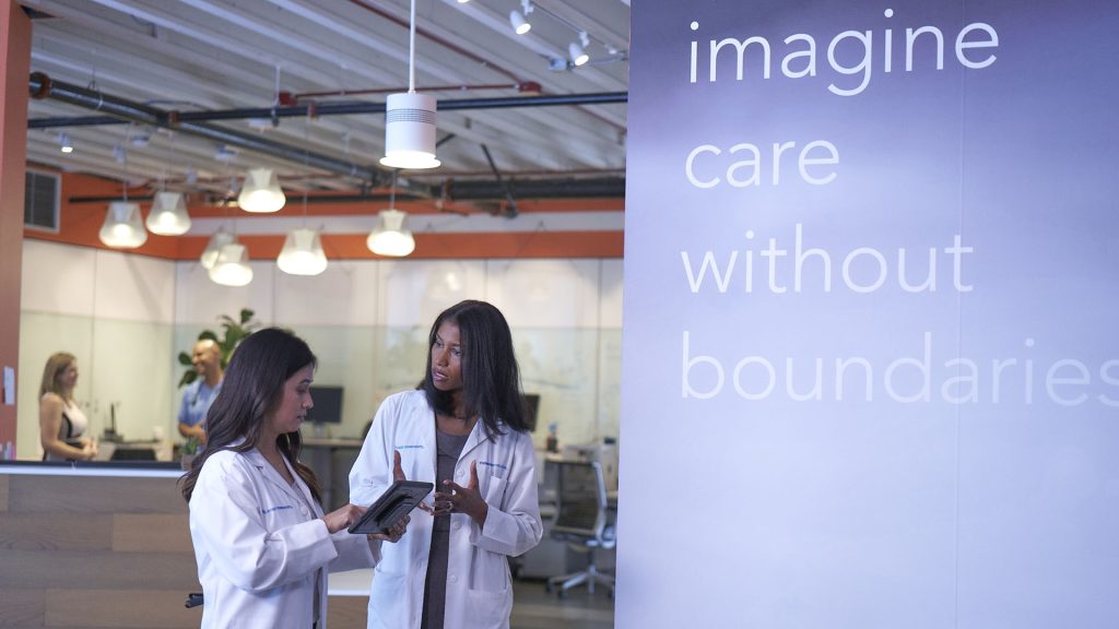 Two physicians talking